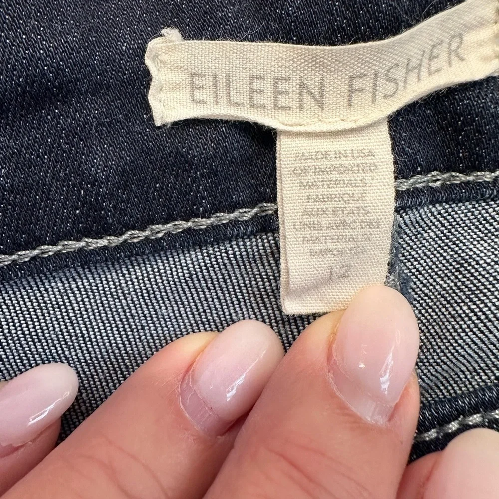 Eileen Fisher Tapered Leg Stretch Denim Jeans